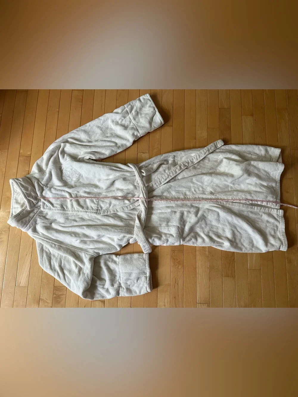 VINTAGE • Charter Club • 100% cotton • turkish • spa bath robe • white • small